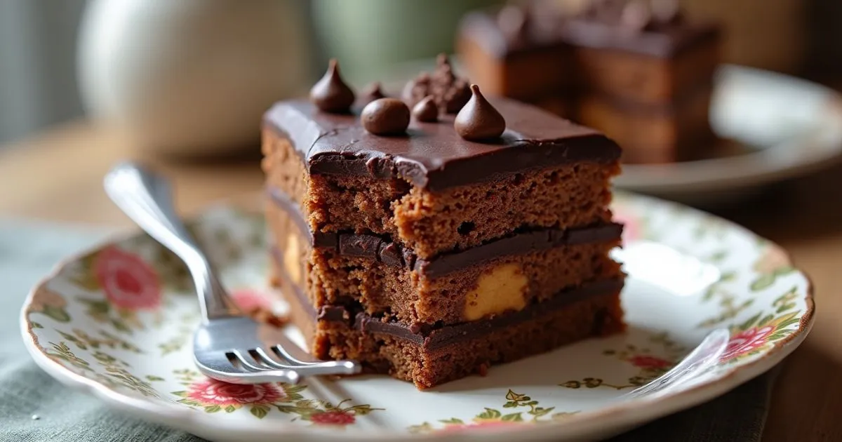 No-Bake Chocolate Biscuit Cake