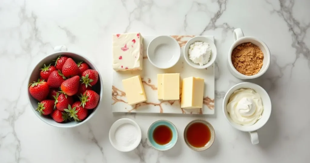 Strawberry Swirl Cheesecake