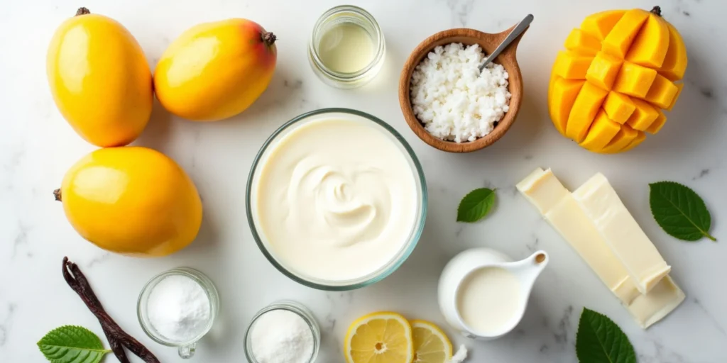 Essential Ingredients: What You’ll Need Mango Panna Cotta Coconut Cheesecake